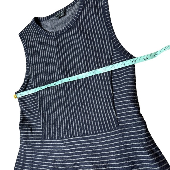 Theory Randria Evian Pinstripe Wool Dress size M - Picture 8 of 10